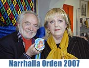 Vorgestellt: der Narrhalla Orden 2007 wurde von der Kümsterlin Gigi Banini Künstler gestaltet  (Foto: Ingrid Grossmann)
